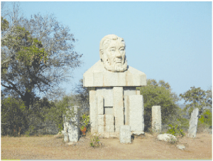 Statue of Paul Kruger at the Kruger gate